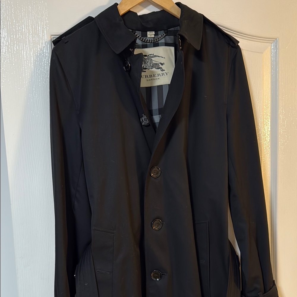 Burberry Black Men's Trench Coat